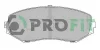 5000-2017 PROFIT Комплект тормозных колодок, дисковый тормоз