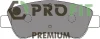 5005-1399 PROFIT Комплект тормозных колодок, дисковый тормоз