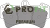 5005-1626 PROFIT Комплект тормозных колодок, дисковый тормоз