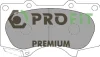 5005-1698 PROFIT Комплект тормозных колодок, дисковый тормоз