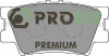 5005-2015 PROFIT Комплект тормозных колодок, дисковый тормоз