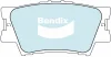 DB1832 HD BENDIX Комплект тормозных колодок, дисковый тормоз