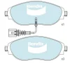 DB2513 EURO+ BENDIX Комплект тормозных колодок, дисковый тормоз