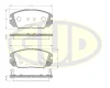 GBP120412 G.U.D Комплект тормозных колодок, дисковый тормоз