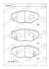 KD0703 ASIMCO Комплект тормозных колодок, дисковый тормоз