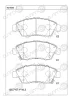 KD1055 ASIMCO Комплект тормозных колодок, дисковый тормоз