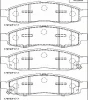 KD1414 ASIMCO Комплект тормозных колодок, дисковый тормоз