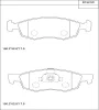 KD1521W ASIMCO Комплект тормозных колодок, дисковый тормоз