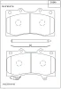 KD1549 ASIMCO Комплект тормозных колодок, дисковый тормоз
