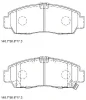 KD1707F ASIMCO Комплект тормозных колодок, дисковый тормоз