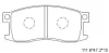 KD1770 ASIMCO Комплект тормозных колодок, дисковый тормоз