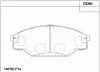 KD2384 ASIMCO Комплект тормозных колодок, дисковый тормоз