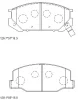 KD2692 ASIMCO Комплект тормозных колодок, дисковый тормоз