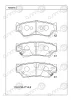 KD3015 ASIMCO Комплект тормозных колодок, дисковый тормоз