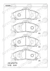 KD3026 ASIMCO Комплект тормозных колодок, дисковый тормоз