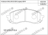 KD3709 ASIMCO Комплект тормозных колодок, дисковый тормоз