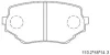 KD3711 ASIMCO Комплект тормозных колодок, дисковый тормоз