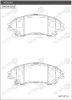 KD4004 ASIMCO Комплект тормозных колодок, дисковый тормоз