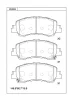 KD4044 ASIMCO Комплект тормозных колодок, дисковый тормоз