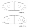 KD4343 ASIMCO Комплект тормозных колодок, дисковый тормоз