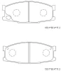 KD4348 ASIMCO Комплект тормозных колодок, дисковый тормоз