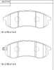 KD4717W ASIMCO Комплект тормозных колодок, дисковый тормоз