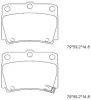 KD4725 ASIMCO Комплект тормозных колодок, дисковый тормоз