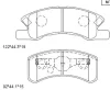 KD4731 ASIMCO Комплект тормозных колодок, дисковый тормоз