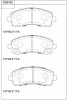 KD4742 ASIMCO Комплект тормозных колодок, дисковый тормоз