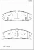 KD6109 ASIMCO Комплект тормозных колодок, дисковый тормоз