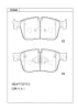 KD6228 ASIMCO Комплект тормозных колодок, дисковый тормоз