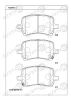 KD6543 ASIMCO Комплект тормозных колодок, дисковый тормоз