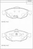 KD66505 ASIMCO Комплект тормозных колодок, дисковый тормоз