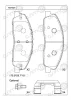 KD7027 ASIMCO Комплект тормозных колодок, дисковый тормоз