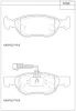 KD7339 ASIMCO Комплект тормозных колодок, дисковый тормоз