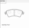 KD7406 ASIMCO Комплект тормозных колодок, дисковый тормоз