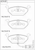 KD7410F ASIMCO Комплект тормозных колодок, дисковый тормоз