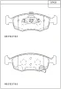 KD7433 ASIMCO Комплект тормозных колодок, дисковый тормоз