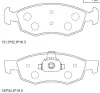 KD7556 ASIMCO Комплект тормозных колодок, дисковый тормоз