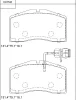 KD7586 ASIMCO Комплект тормозных колодок, дисковый тормоз