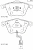 KD7798 ASIMCO Комплект тормозных колодок, дисковый тормоз