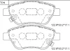 KD8713F ASIMCO Комплект тормозных колодок, дисковый тормоз