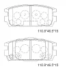 KD9712F ASIMCO Комплект тормозных колодок, дисковый тормоз