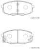 KD9740 ASIMCO Комплект тормозных колодок, дисковый тормоз