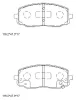 KD9741 ASIMCO Комплект тормозных колодок, дисковый тормоз