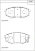 KD9780 ASIMCO Комплект тормозных колодок, дисковый тормоз