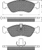 10139 BSF Комплект тормозных колодок, дисковый тормоз