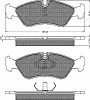 10142 BSF Комплект тормозных колодок, дисковый тормоз