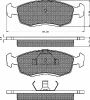 10211 BSF Комплект тормозных колодок, дисковый тормоз