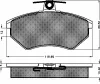10256 BSF Комплект тормозных колодок, дисковый тормоз